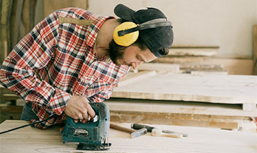 Construction worker executing home build in Hyderabad
